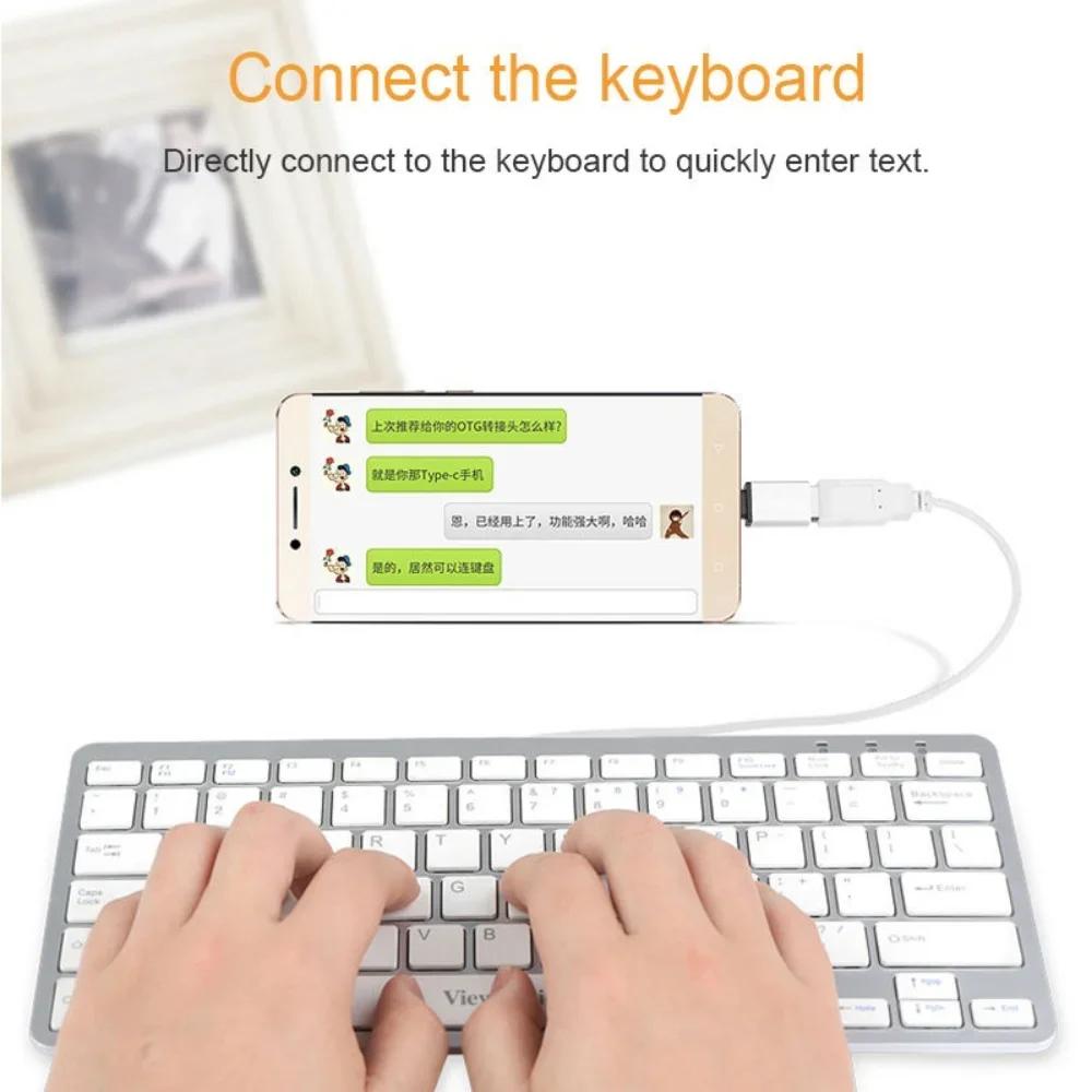 Алюминиевый USB C на USB Адаптер Тип C Штекер на USB Разъем Кабель-переходник для Аксессуаров Телефона