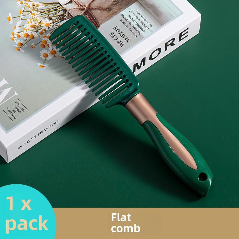 Темно-зеленая эластичная массажная расческа с воздушной подушкой: Отрицательно-ионный прибор для выпрямления и вьющихся волос для женщин и студентов