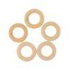 20 шт., изготовление ювелирных изделий своими руками, деревянное кольцо для прорезывания зубов для украшения поделок, 25 мм