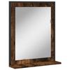 VidaXL Bathroom Mirror with Shelf, Makeup Mirror, Cosmetic Mirror, Vanity Mirror, Modern, Oak 842418