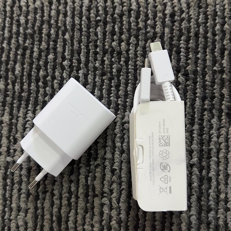 Для Samsung PD 25W быстрое зарядное устройство типа C с кабелем для Galaxy S25 S24 S23 S22 S21 S24 FE A55 A26 A16 M16 Z Fold Flip 4 Note 20