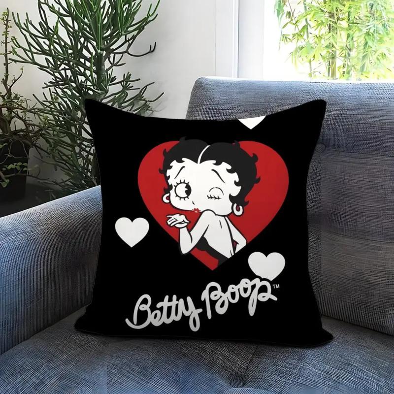 Vikama Cute Anime Print Decorative Pillowcase, Soft And Comfortable Cover With Hidden Zipper, Suitable For Car Sofas