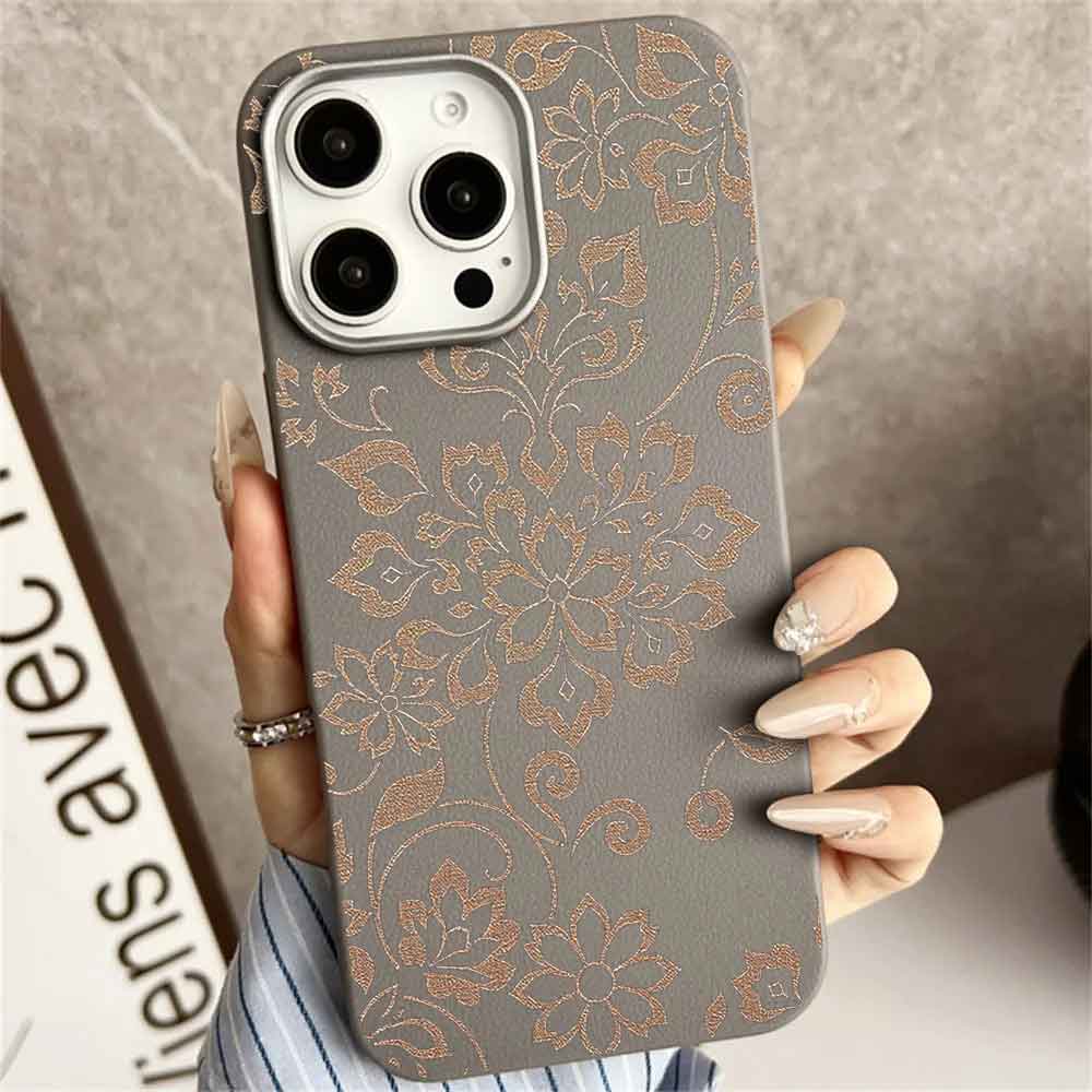 Чехлы для мобильных телефонов с цветочным принтом, кожаный силиконовый чехол для iPhone, Xiaomi, Samsung, противоударный чехол для телефона с защитой от царапин
