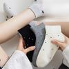 Solid-color Dotted Vertical Stripes Solid-color Casual Short Socks, Cotton Socks, Mesh Breathable Thin Spring and Summer Socks