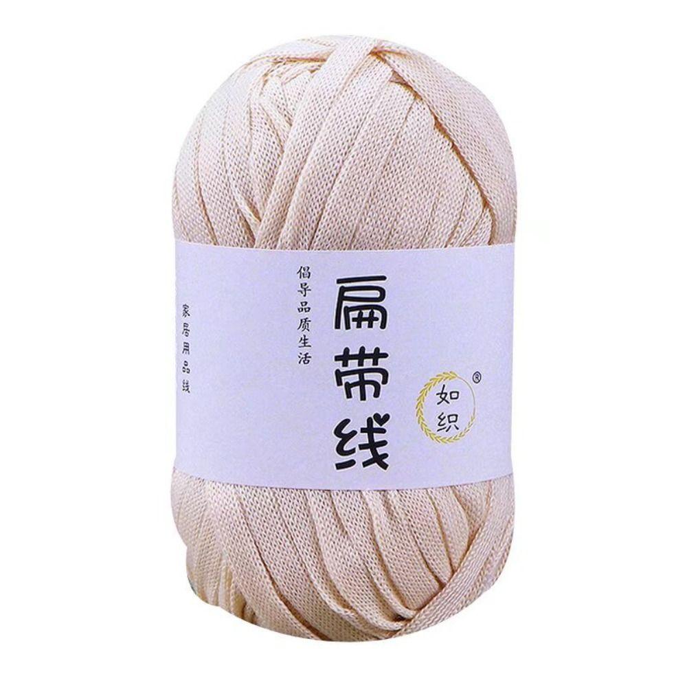 Elastic Knitting Yarn DIY Crochet Carpets Yarn Terylene Flat Thread T-Shirt Yarn  Sewing