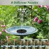 Solar Water Fountain Pool Pond Waterfall Fountain Garden Supplies Decoration Outdoor New Mini Solar Powered Fountain Bird Baths