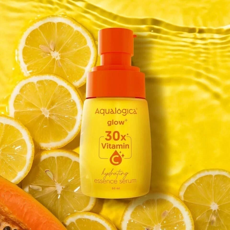 Aqualogica Glow+ 30X* Vitamin C Hydrating Essence Serum Brightening 50ml