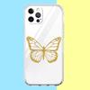 Gold Butterfly Phone Case Cover for Google Pixel 8 7 6 5 4 4XL 7A 6A 5A 4A 3A 3AXLPro 5G Shockproof Silicone Transparent Shell