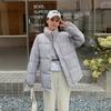 Double-sided cotton-added thickened stand-up collar cotton clothes, short bread clothes, students loose-fitting cotton-padded clothes and coats on bot
