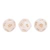 3pcs Resin Divination Dice Party Gathering Entertainment 12?Sided Tarot Astrology Dice2#