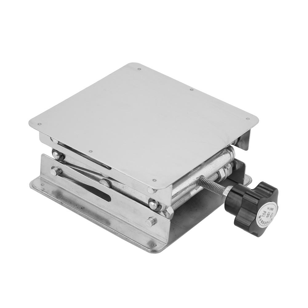 Подъемная платформа из нержавеющей стали Лабораторная подъемная стойка Ножничный подъемник 100*100 мм