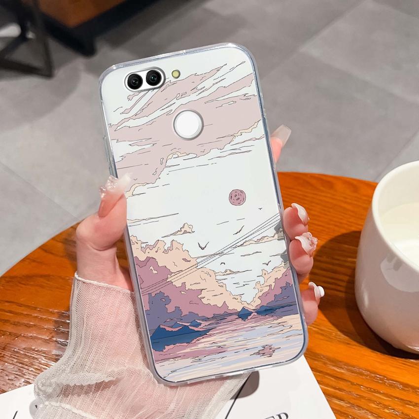Для Huawei Nova 2 2S 3 3e 4 4e 5 5i 7i 6 7 SE Роскошный прозрачный чехол для телефона с красивым узором крыльев бабочки, мягкий силиконовый противоударный чехол для Huawei