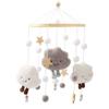 Handmade Plush Cloud and Star Baby Bed Chime