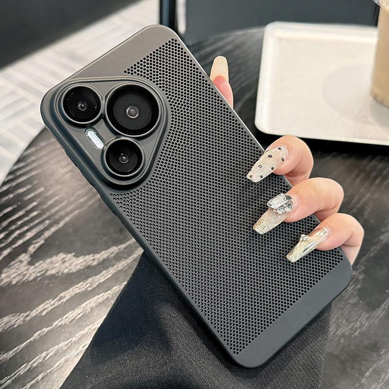 Легкая роскошь, подходящая для Huawei Pura80Pro + дышащий и охлаждающий сетчатый чехол для мобильного телефона, ультратонкий чехол Mate70 со всех сторон