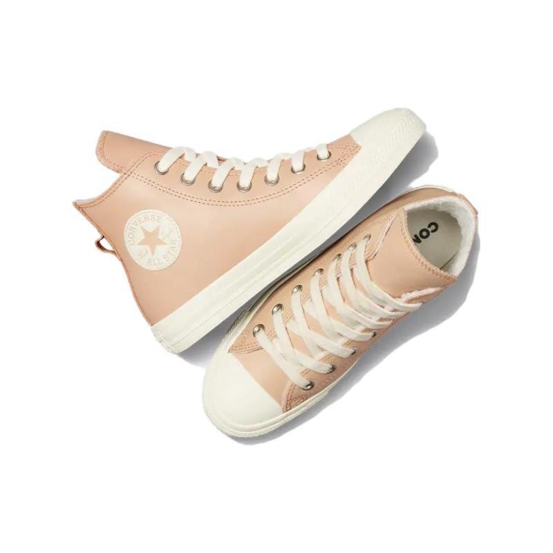 Converse Женские кожаные кеды Chuck Taylor All Star High 'Подкладка из искусственного меха   Epic Dune Egret' Женские