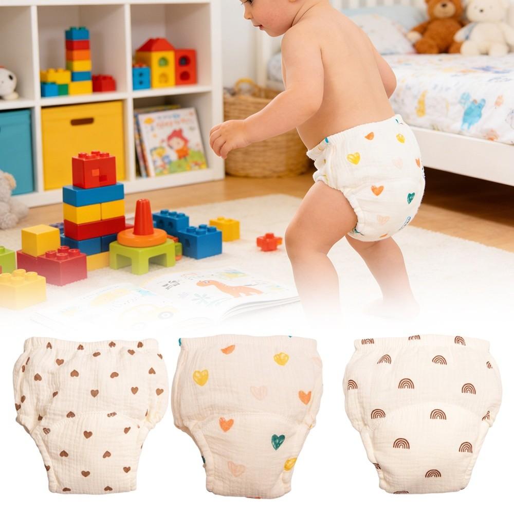 Cotton Gauze Baby Washable Diaper Waterproof Reusable Nappies Baby Diapering for Boys Girls