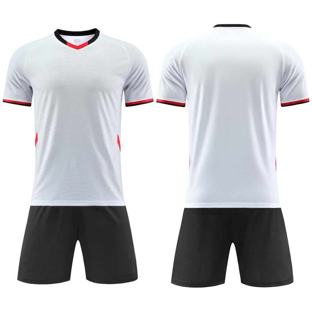 Wholesale children's football jersey sets, primary school football training jerseys, boys and girls competition printed jerseys