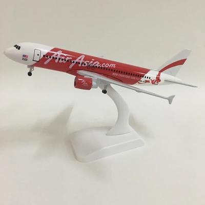 Модель самолета 1/300 для Air Asia A320 Красный Металлический Сплав Миниатюрный Самолет Статическая Коллекционная Подарок От Aviation