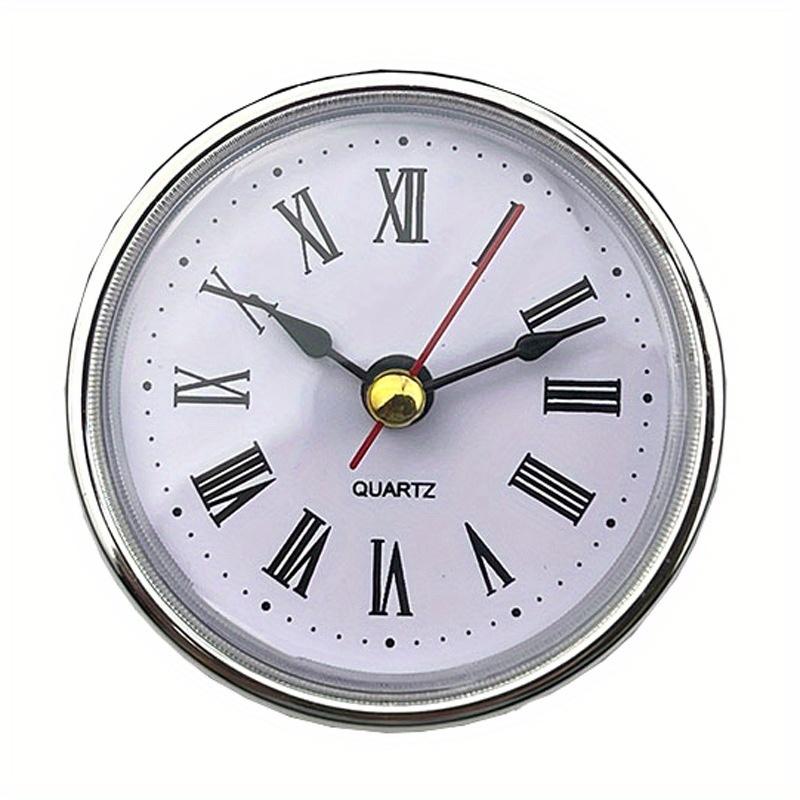 2-1/2" (65mm) Classic Clock Craft Quartz Movement Round Clocks Head Insert Roman/Arabic Number DIY Little Clock