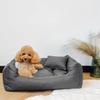 Creative Pets Coussin Chien 65 x 55 x 19 cm Gris | Panier Chien Lavable en Machine | Petit et Moyen Chien | Doux et Anti Stress