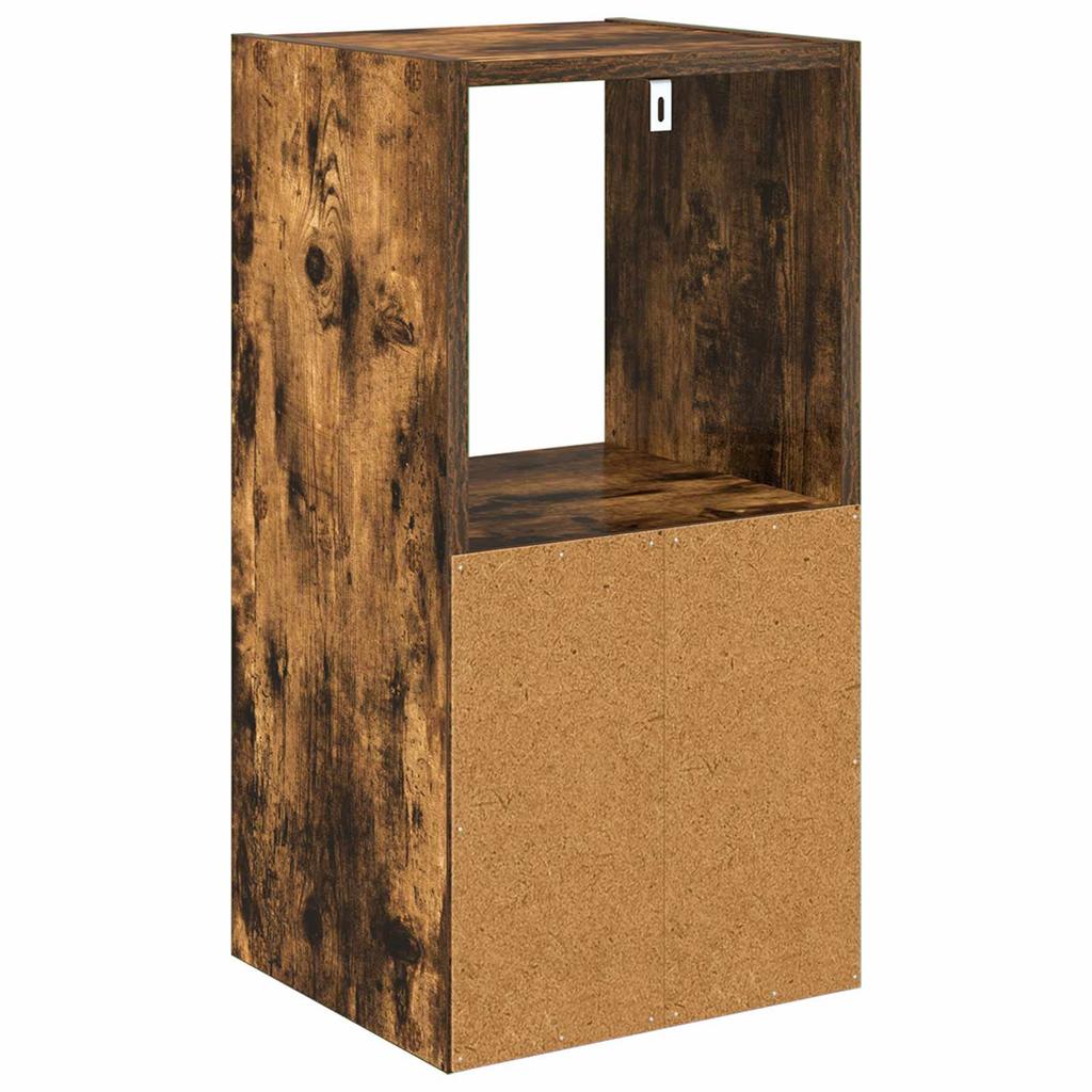 Nightstand Smoked Oak 30.5 x 27 x 59.5 cm Engineered Wood