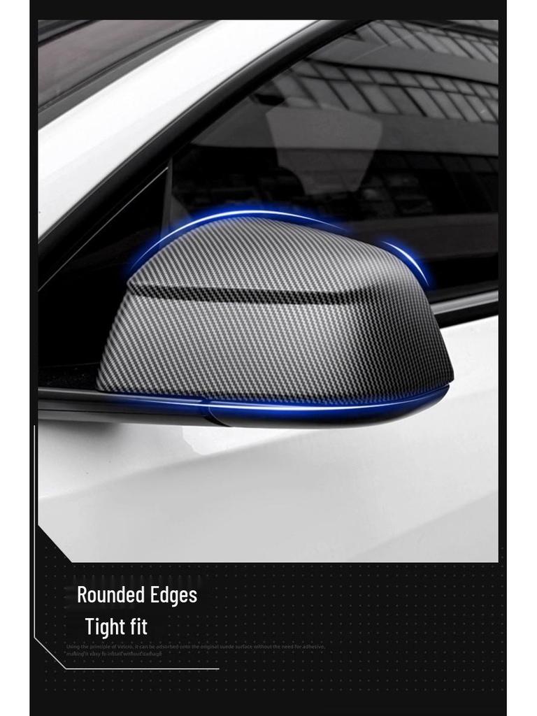 Накладка на зеркало заднего вида из углеродного волокна для Tesla Model Y (25-летнее обновление)