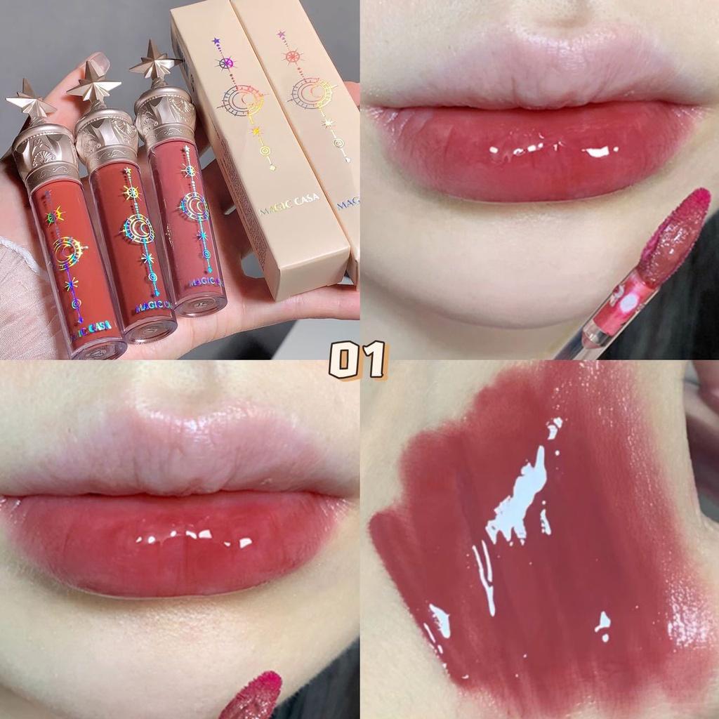 2025 Новый увлажняющий блеск для губ Mirror Lip Gloss Set Glass Glow Matte Lip Tint Lipstick Star Cosmetics