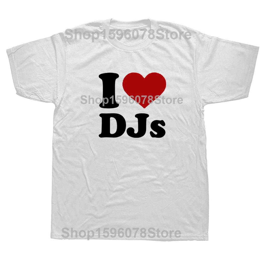 Never Underestimate An Old Man Loves DJ Turntable T Shirt Streetwear Music Techno Club Headphone Birthday Short Sleeve T-shirts