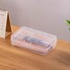 Transparent Pencil Case Large Capacity Marke Pen Organizer Durable Pen Box  School Office