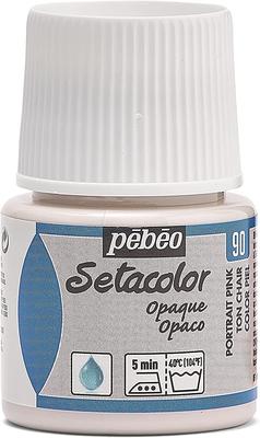 Краска для ткани Pebeo Можно красить темные ткани Seta Color Opaque Color 45 мл Portrait Pink 90