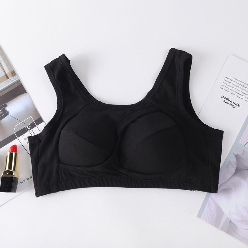 Женское нержавеющее кольцо больших размеров, красивое нижнее белье со сборками на спине, противопровисающее нижнее белье, хлопковый спортивный бюстгальтер для сна