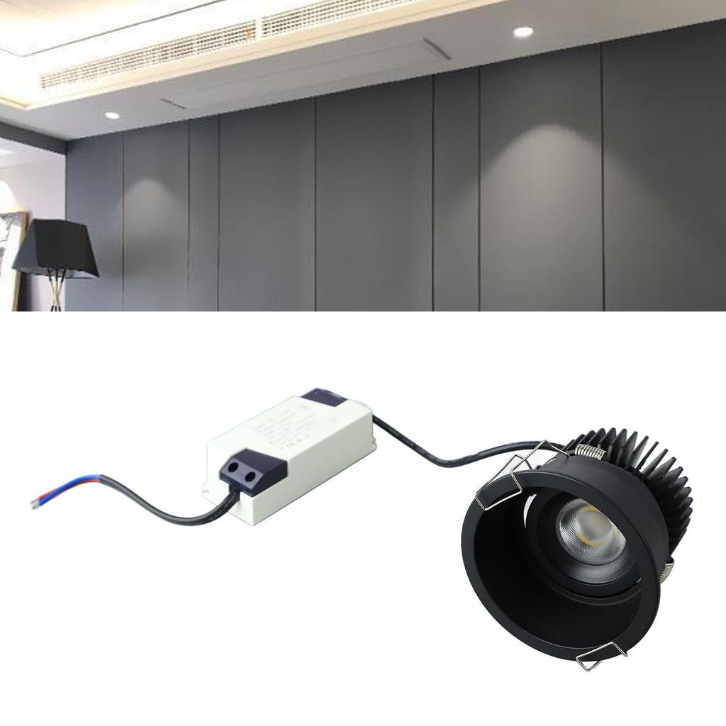 10W Recessed LED for Light Absorption 30 degrees 100 to 265V Embedded Downlight for Living Room Hotel
