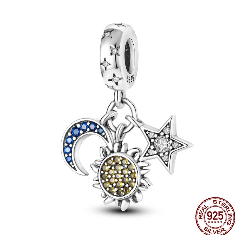 Copper Cross Bible Dove Holy Blessing Demon Eye Shiny Charm Bead Fit Pan Original Bracelet Diy Exquisite