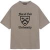 Тяжелая футболка SS25 'College Shield Heather Grey' Мужская 125HO242001F