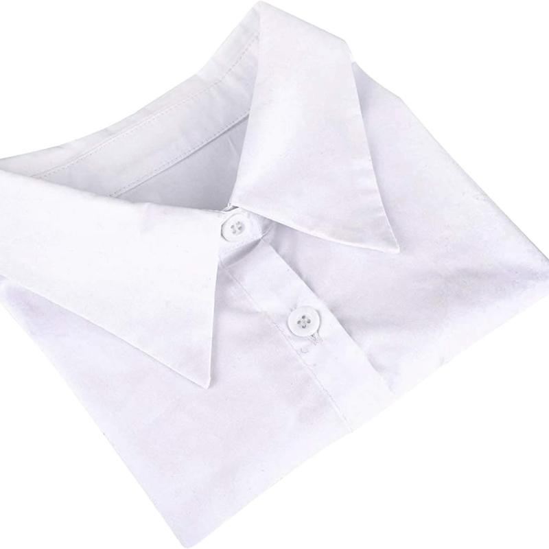 Fake Collar Detachable Collar for Women Shirts Men Collar Dickey Collar Half False Blouse Dickey Cotton Fake Collar Blouse Sweater OL Detachable Shirt