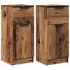 VidaXL Buffets 2 pcs vieux bois 30x30x70 cm bois d'ingénierie, armoire, meuble de rangement, organisateur de maison, 856952
