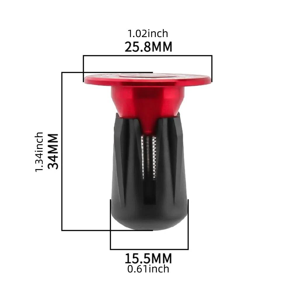 1 Pair Universal Handlebar End Caps Flame Pattern Handlebar Grip End Plugs Folding Bicycle