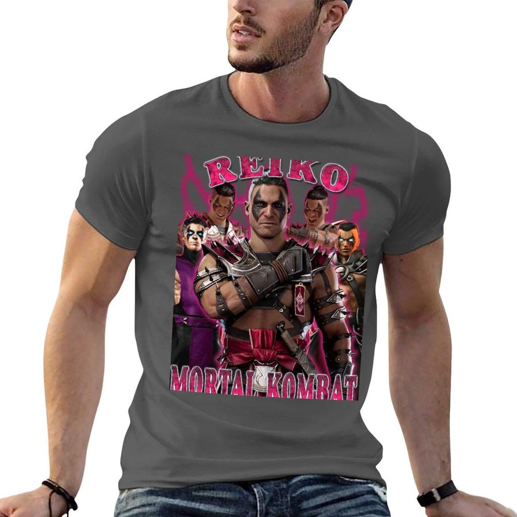 Mortal Kombat 1 Reiko Mk Tshirt Basic Solid Tee For Daily Use