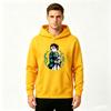 Anime Character Print Men Casual Long Sleeve Pullover Hoodie Comfy Streetwear Sweatshirt for Daily Wear