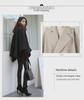 Women's Mid-Length Wool Cape Coat - Thick, Loose, Lace-Up Shawl for Winter