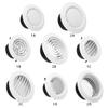 Adjustable Air Ventilation Cover Round Ducting Ceiling Wall Hole Abs Air Vent Grille Louver Kitchen Bath Air Outlet Fresh System