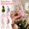 Имитация flocking Easter Bow Bunny Домашнее украшение для садов и дворов.