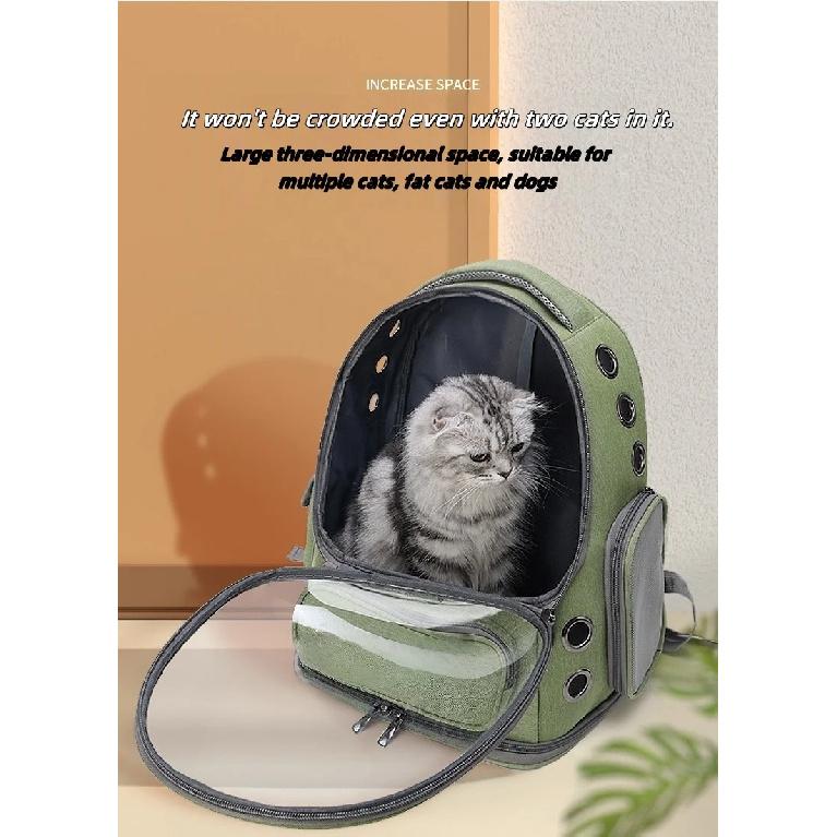 Transparent Pet Carrier Backpack Outdoor Travel Essential for Cats Small Dogs Breathable Design Comfortable Premium Pet Supplies