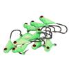 50pcs Ice Fishing Jigs Professional Portable Mixed Color Metal Ice Fishing Lures for Panfish Crappie