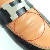 Отличные лоферы мокасины HERMES paris HMetal Кожа Черный бежевый 37 17208Z Б/у