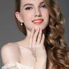 High Quality 100% Authentic 925 Sterling Silver Drop Earrings With Clear CZ Pearl For Women Fashion Jewelry CQE006