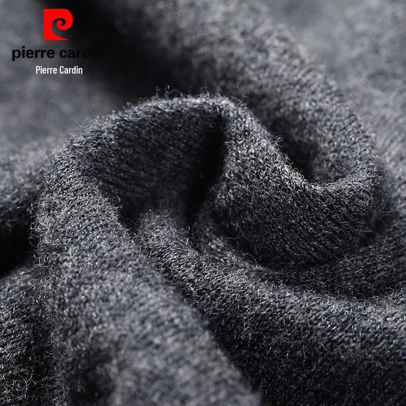 Мужской пуловер Pierre Cardin из 100% чистой шерсти с отложным воротником