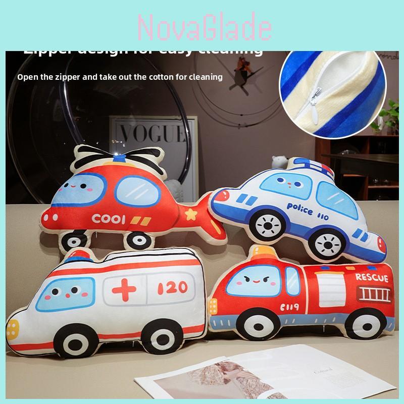 Fire Rescue Plush Toy For Children Plush Embroidered Sleep Pillow Birthday Gift For Boys