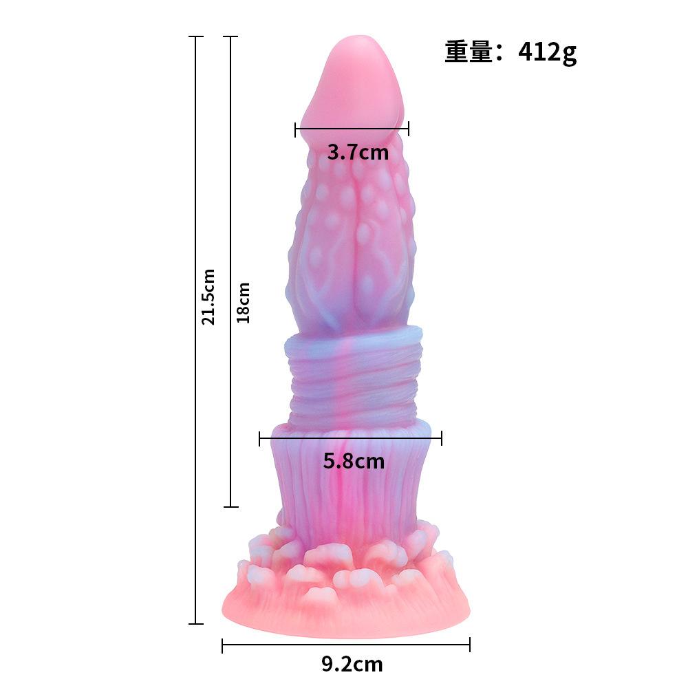 Realistic Night Glowing Anal Plug Luminous Monster Dragon Dildo for Women Men Butt Plug Sexy Dog Shape Sex Toy for Couples