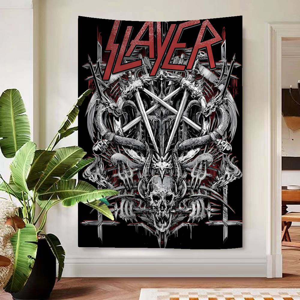 Slayer Хэви-метал Рок-группа Альбом Гобелен Художественная Печать Искусство Научная Фантастика Комната Домашний Декор Домашний Декор